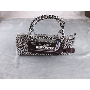 Primeware Wine Clutch/Bag/Cooler NWT Thermal Insulated Lining Cheetah Cork Screw